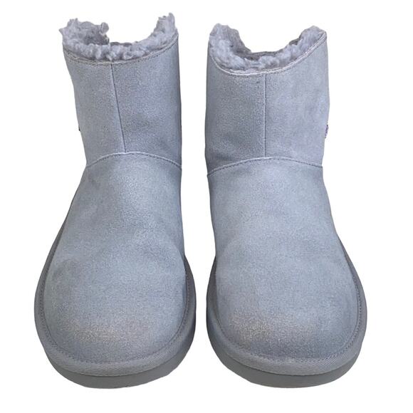 Koolaburra X UGG Kids Koola Star Grey Suede Winter Boot Size US 4 - Picture 3 of 9